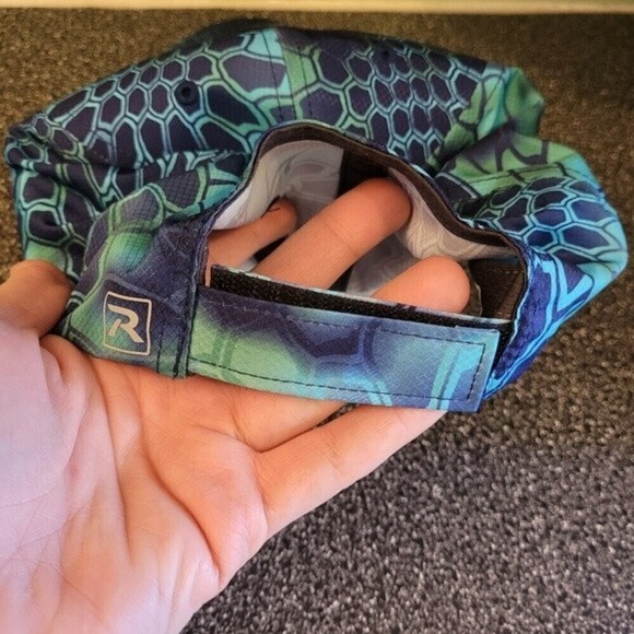 Richardson 874 Casual Performance Hat Geometric Camo Blue - Picture 5 of 10